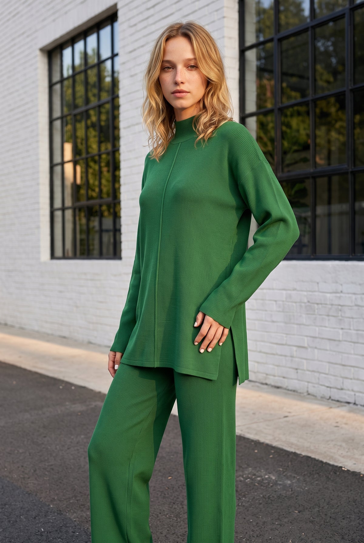 Emerald Green Co-ord Set with Long Sleeves – photo 4